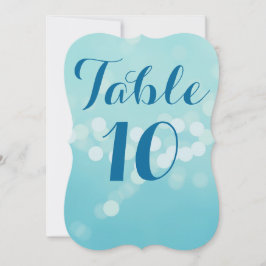 Números de Mesa Aqua Modern 5 x 7