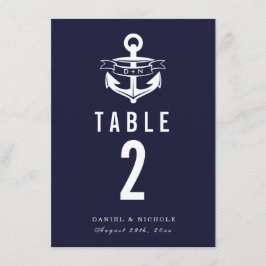 Números de mesa con tema náutico | Bodas