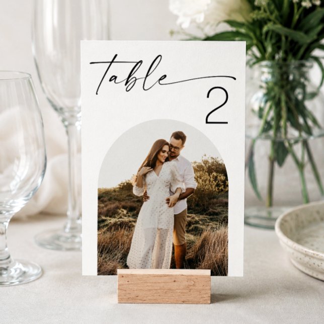 Números de Mesa de Arco de Foto de Boda Moderna Mi (Subido por el creador)