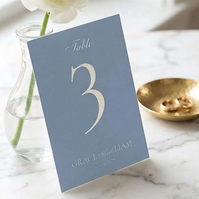 Números de mesa de boda con elegancia de borde mod (Subido por el creador)