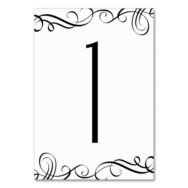 Números de mesa de boda | Industrial elegante (neg (Anverso)
