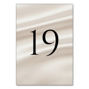 Números de mesa de boda modernos (1–20)