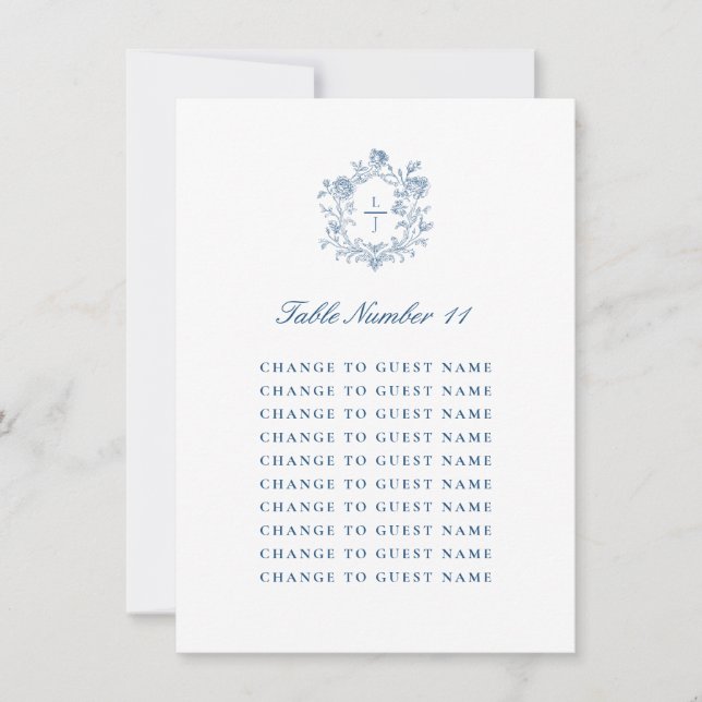 Números de Mesa de Boda Personalizados Asientos Az (Anverso)