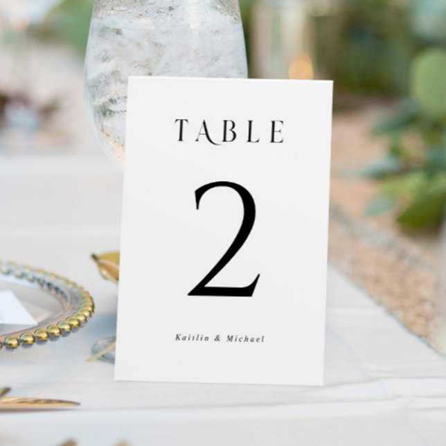 Números de mesa de boda sencillos y elegantes (Subido por el creador)