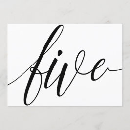 Números de mesa de boda - Tipografía de lujo - Neg