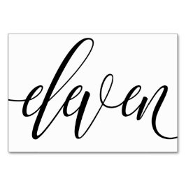 Números de mesa de boda - Tipografía de lujo - Neg