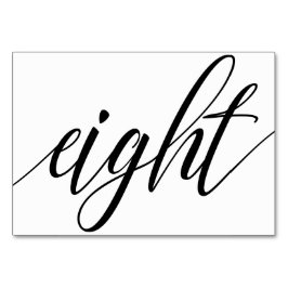 Números de mesa de boda - Tipografía de lujo (negr