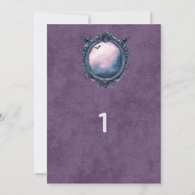 Números de mesa de espejo gótico de academia oscur (Anverso)