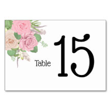 Números de mesa florales BOHO - Personalizados