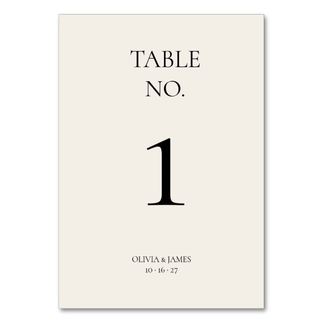 Números de mesa frontales y traseros para boda min (Anverso)