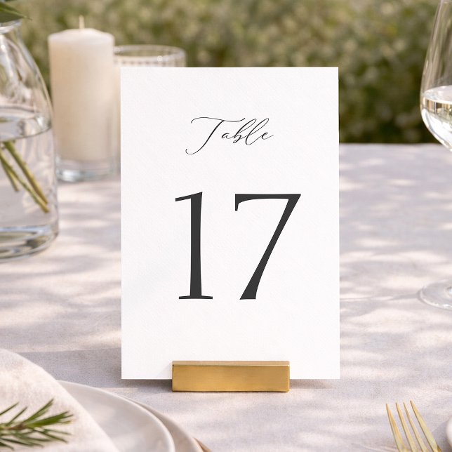 Números de mesa minimalistas elegantes 1–19 (Subido por el creador)