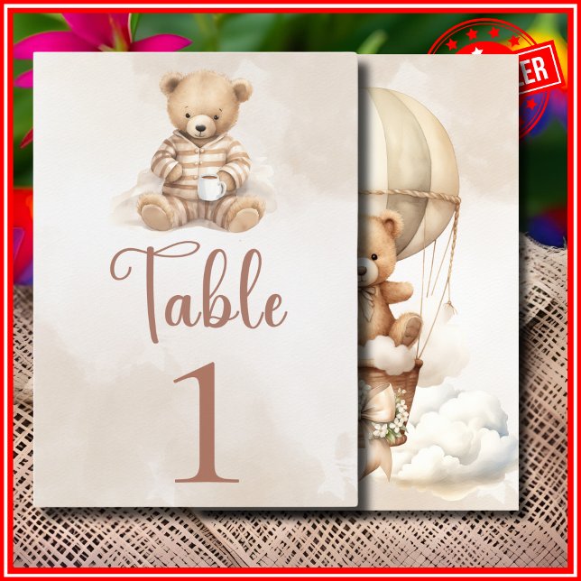 Números de mesa para baby shower 'Apenas podemos e (Subido por el creador)
