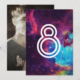 Números de mesa para boda galaxia de fotos colorid