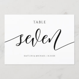 Números de mesa para boda modernos - Caligrafía -