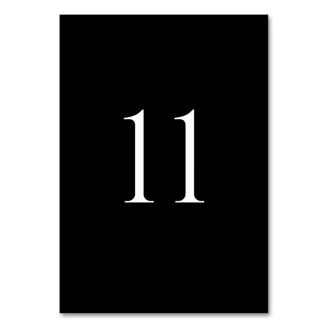 Números de Mesa para Bodas Modernas (1–20) (Anverso)