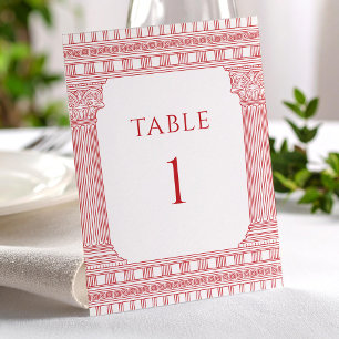 Números de mesa para fiesta de diosas