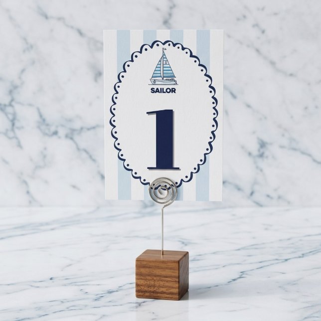 Números de Mesa Personalizables Cabana Sails (Smooth sailing for seating arrangements.)