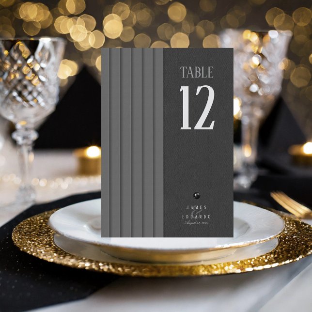 Números de mesa personalizados en negro y blanco p (Subido por el creador)