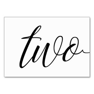 Números de Mesa - Tipografía de Lujo (Negro) 2