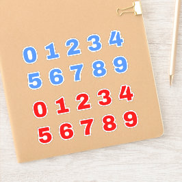 Números De Pegatinas Infantiles De Aula (Niños)