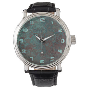 Números de reloj de impresión "Cobre" de Corrosión