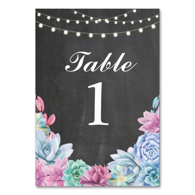 Números de tabla Boda de las tarjetas de charla de (Reverso)