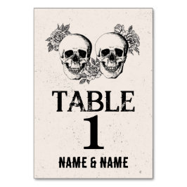 Números de tabla Boda esquematiza tarjetas rustica