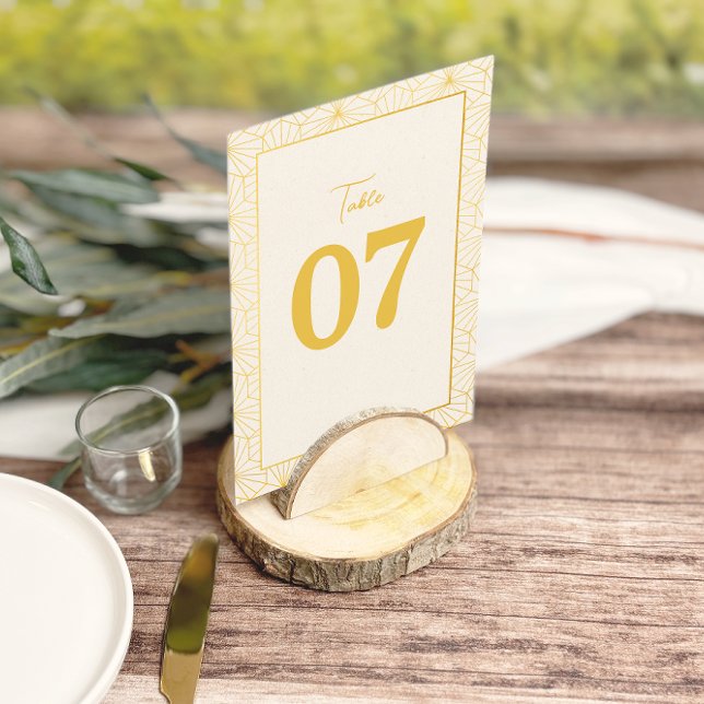 Números de tabla de Boda de cuadro geométrico de o (Subido por el creador)