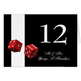 Números de tabla de Bodas de Las Vegas