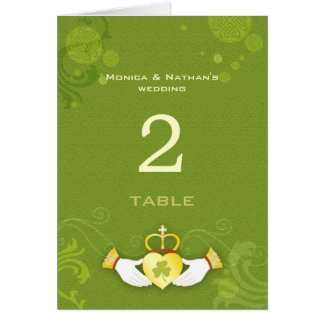 Números de tabla del Boda irlandés Claddagh Ring G