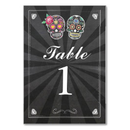 Números de tabla Tarjetas de talla de azúcar Boda