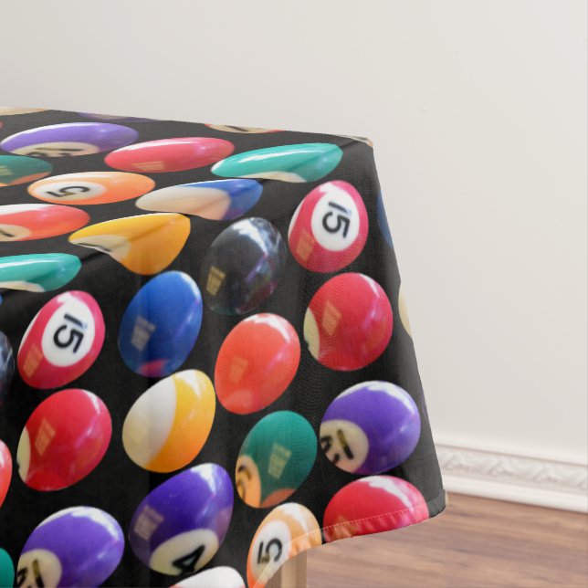 Números Eightballs coloreados, mantel (In Situ)