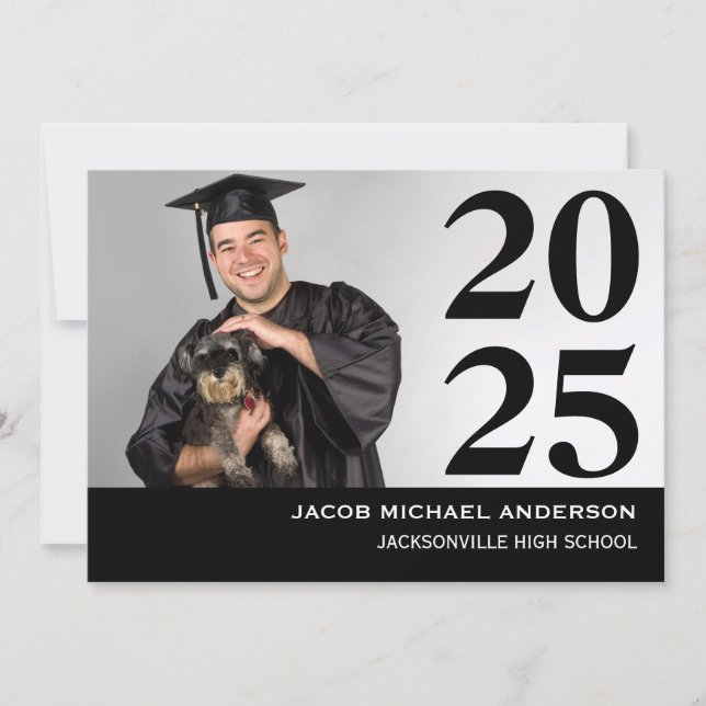 Números Grandes - Anuncio de Graduación (Anverso)