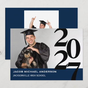 Números Grandes Descentrados - Anuncio de Graduaci