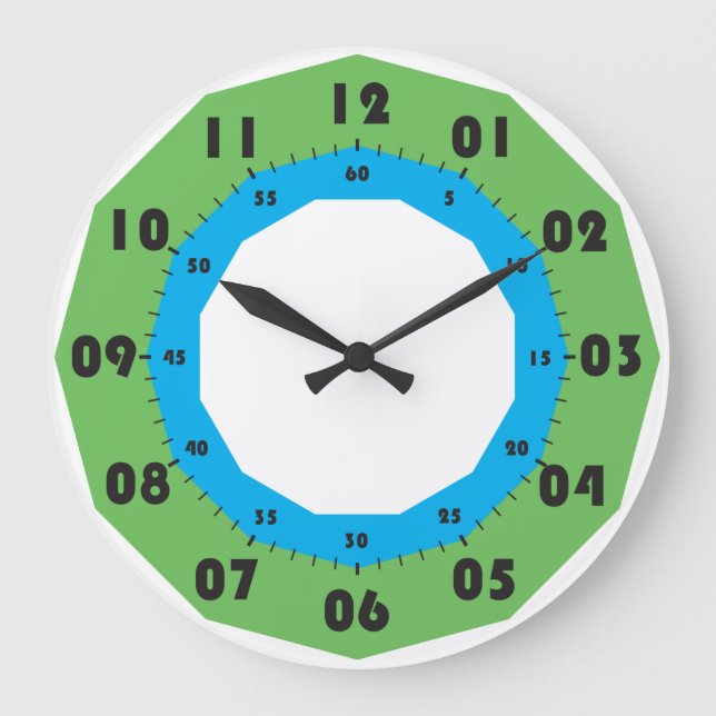 números negros de reloj durante minutos y segundos (Anverso)