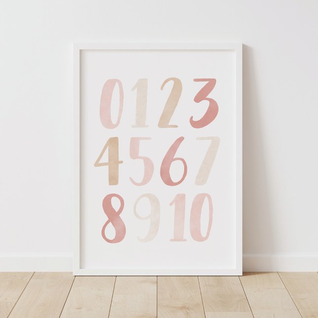 Números neutrales rosados Decoración de la enferme (Subido por el creador)