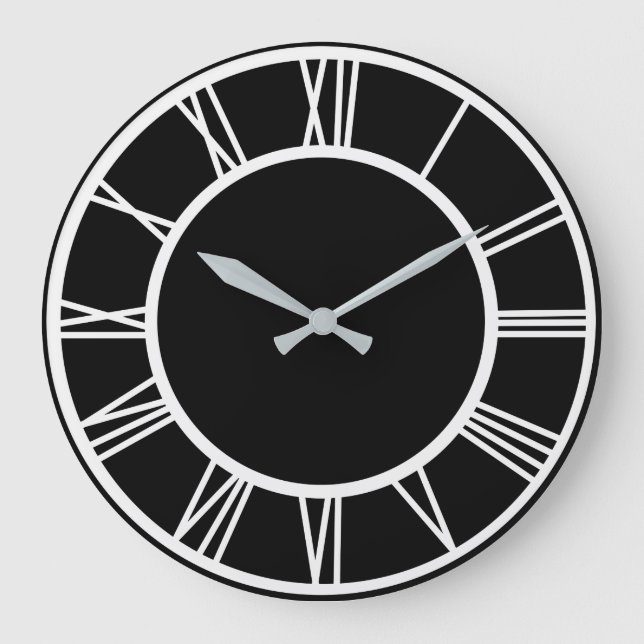 Números romanos blancos en el reloj de la cara del (Anverso)