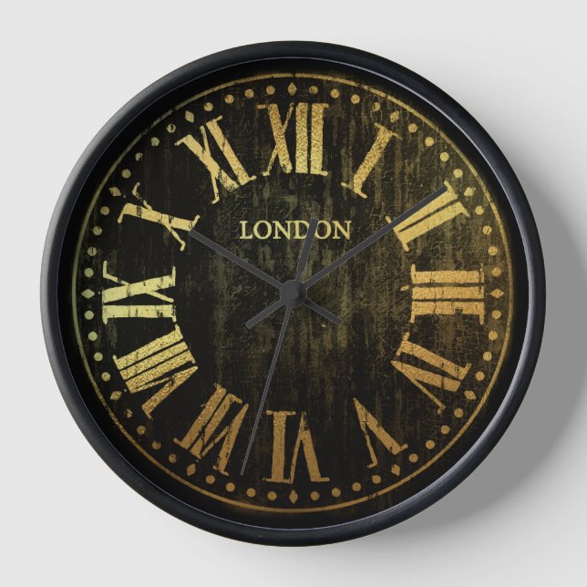 Números romanos de reloj vintage de cualquier colo (Anverso)