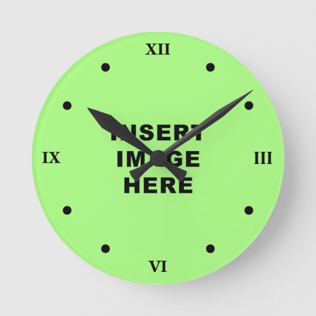 Números romanos del reloj del negro de encargo de (Anverso)