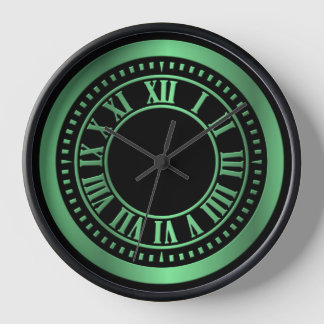 Números romanos metálicos Cara de Reloj - Verde