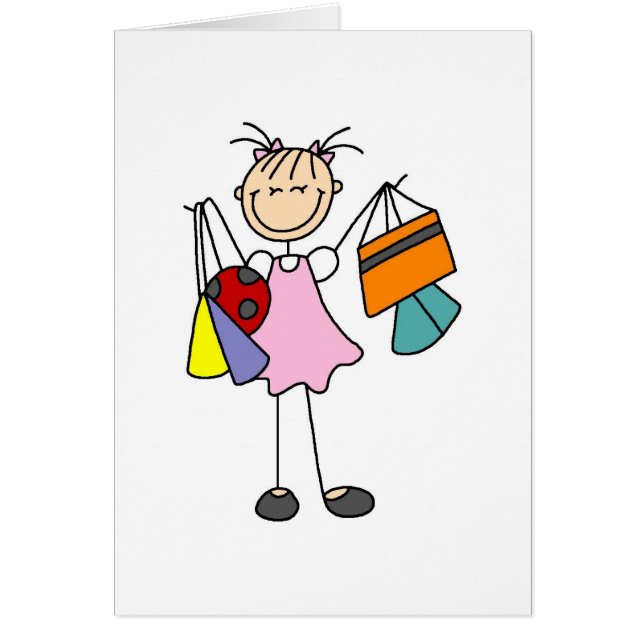 Nunca bastante tarjeta que hace compras de los (Frente)