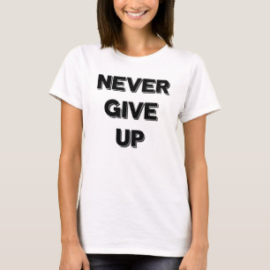 Nunca dé para arriba las camisetas sin mangas del
