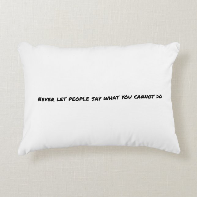 Nunca Dejemos Que La Gente Diga Almohada Acento (Anverso)