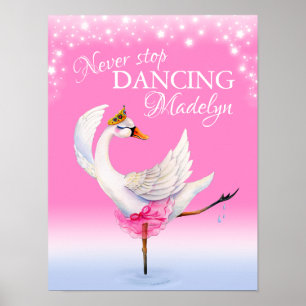 Nunca dejes de bailar ballet cisne arte de guarder