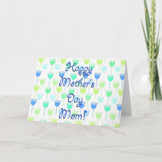 Nunca demasiada tarjeta del día de la madre de tul