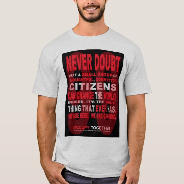 Nunca dude la camiseta de los ciudadanos (Anverso)