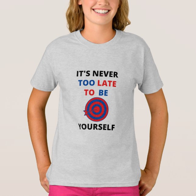 NUNCA ES TARDE PARA SER UNO MISMO CAMISETA DE MOTI (Anverso)