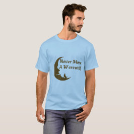 Nunca esté en la luna una camisa del hombre lobo
