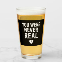 Nunca Fuiste Real - Diseño De Corazón Roto Glitche
