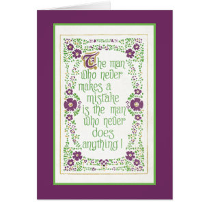 Nunca incurre en una equivocación